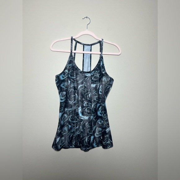 Marika Floral Women’s Athletic Strappy Tank Top - Picture 1 of 5